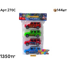 Машинки в Пакете AVENGERS из 4шт 270C