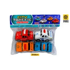 Машинки в пакете City Traffic из 4шт YM-C31