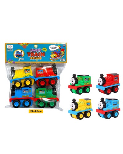 Машинки в пакете Happy Train Томас из 4шт 8341