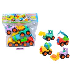 Машинки в пакете СтройТехника из 4шт 8326