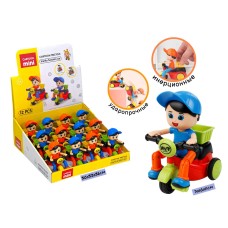 Машинки в Шоубоксе Мотоциклист из 12шт 958-8