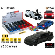 Метал Маш. Chevrolet CAMARO 4цв 1:32 ШТУЧНО 3220B