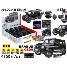 Метал Маш. MB G800 BRABUS ЧЕРНЫЕ 1:24 ШТУЧНО DC24252(Black)