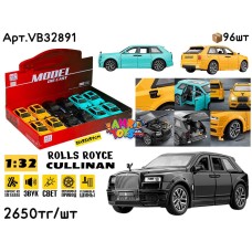 Метал Маш. Rolls Royce CULLINAN 3цв 1:32 ШТУЧНО VB32891