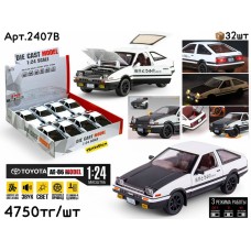 Метал Маш. TOYOTA AE86 2цв 1:24 ШТУЧНО 2407B
