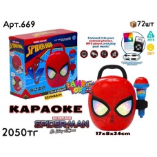 Микрофон с колонкой SPIDER MAN мал. 669