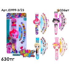 Мульт.Персонажи Часы с проекцией 4 вида JD999-3/23