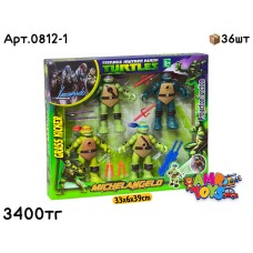 Мульт.Персонажи Черепашки Нинзя из 4х 0812-1