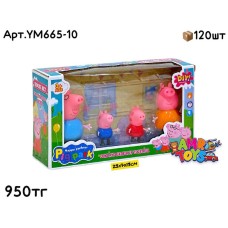 Мульт.Персонажи Свинка Пеппа из 4х шт YM665-10