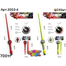 Музыкал. Мечи светящие AVENGERS 2цв 3003-6