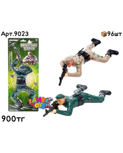 Музыкал. Ползающие Солдаты 2цв 9023