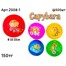 Мячи резиновые Капибара 5цв 2008-1