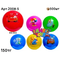 Мячи резиновые Мультяшки микс 6цв 2008-5
