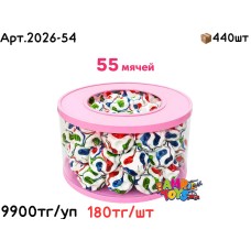 Мячики в Колбе разноцветные 55шт 2026-54