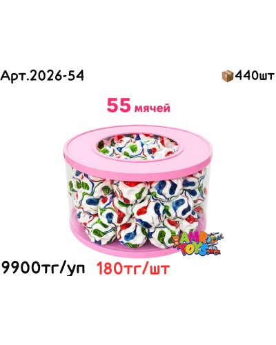 Мячики в Колбе разноцветные 55шт 2026-54