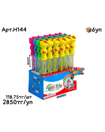 Мыльные палочки Kitty 35cm бол. из 24шт H144