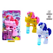 Мыльный пистолет Pony Princess 3цв WX-520