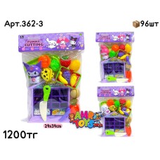 Набор KUROMI с фруктами и лавкой 362-3