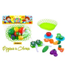 Набор резующих фруктов овощей с корзинкой 2 вида 2221/2222