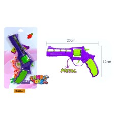 Оружие металл Револьер фиолет больш L125-659