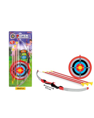 Оружие набор Лук и Стрелы с мишенью в блистере 35881P