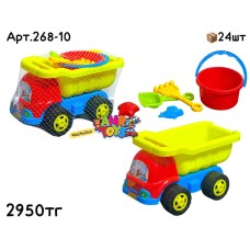 Песочный набор Грузовик с ведром 6дет. 40см 268-10
