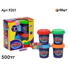Пластилин COLOUR DOUGH из 4шт 9201