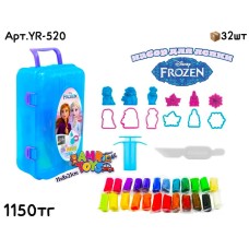 Пластилин н-р FROZEN в чемоданчике из 24шт YR-520
