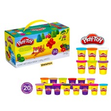 Пластилин н-р PLAYTOY из 20шт SM8028