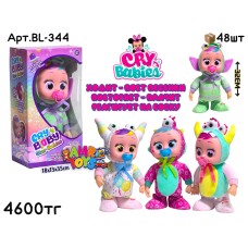 Плюшевая CRYBABY Ходячие музыкал. 4цв BL-344
