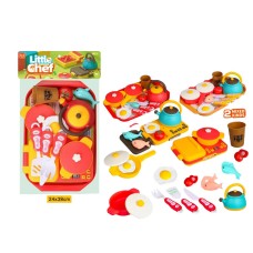 Посудка н-р на подносе с плитой 2цв A432-83A