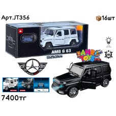 Р/у Маш. AMG G63 Белый Черный 1:12 2цв JT356