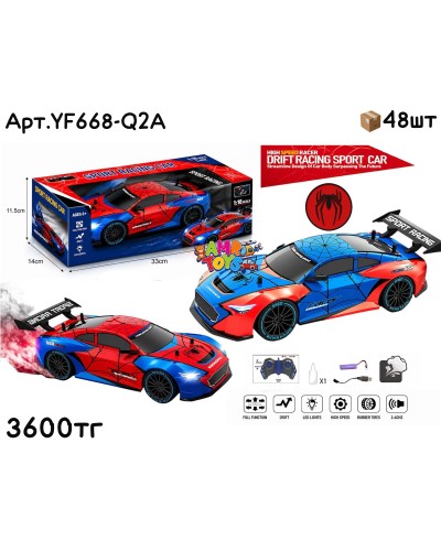 Р/У Машина Спортивная SPIDER MAN 1:16 2цв YF668-Q2A