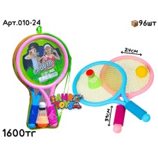 Ракетки EQUIPMENT из 2-х розов/голуб в сумке 010-24