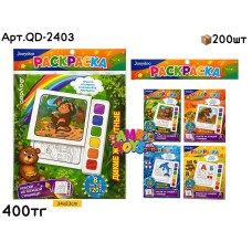 Раскраска JOOYDOO в Пакете 4вида QD-2403