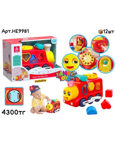 Развивающий HOLA LOCO Паровозик HE9981