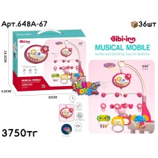 Развивающий Мобиль BIBI-Inn  Розовый без пульта 648A-67