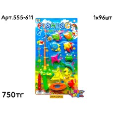 Рыбалка игра две удочки с корабликом 12дет. 555-611