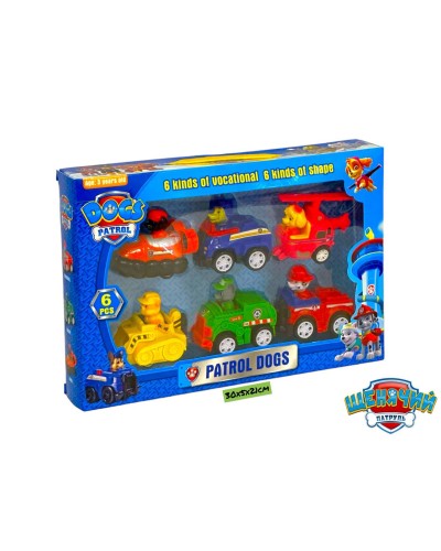 Щенячий Патруль на машинках из 6шт G6
