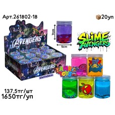 Слайм Лизун Avengers Баночки из 12шт 261802-18
