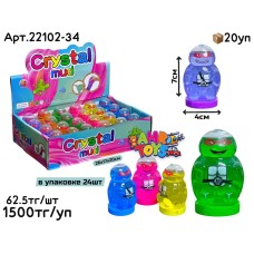 Слайм Лизун Crystal Mud Ниндзя из 24шт 22102-34