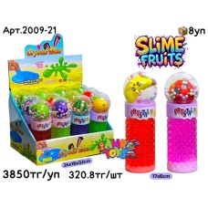 Слайм Лизун Фрукты Сквиш из 12шт 2009-21
