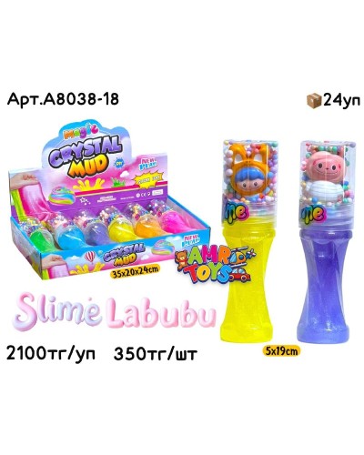 Слайм Лизун сквиш Labubu из 6шт A8038-18