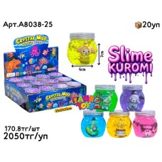 Слайм Лизун стаканчики KUROMI из 12шт A8038-25