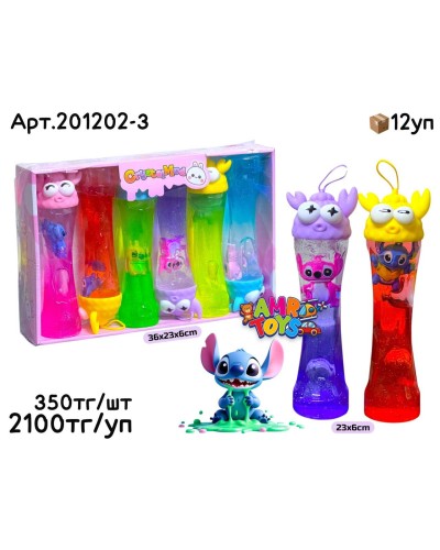 Слайм Лизун Stich с крабиком большой из 6шт 201202-3