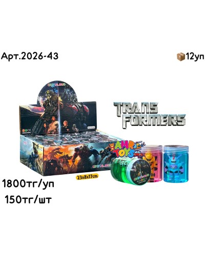 Слайм Лизун TRANSFORMERS  Баночки из 12шт 2026-43