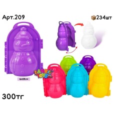 Снежколеп Снеговик Бол. 5цв 209