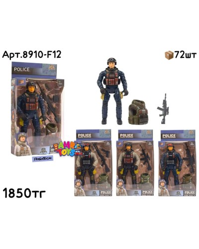 Солдаты SWAT POLICE 4 вида 8910-F12