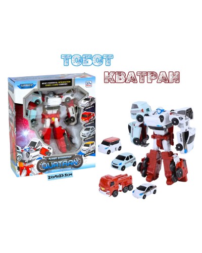 Трансформеры ТОБОТ КВАТРАН белый 518A