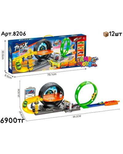Трек MAX RACING TRACK Мертвая Петля Колесо 8206